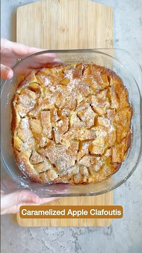 Caramelized Apple Clafoutis 🍎 Easy French Dessert Recipe