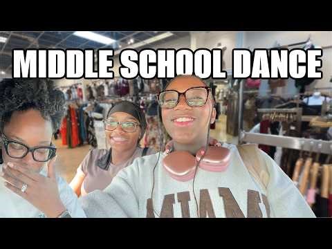 Middle school dance dress shopping (try-on haul) | Come shop with us