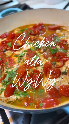 Chicken alla WyWy #italianrecipe #chickenpiccata #easydinnerideas #lowcarb #ketorecipes