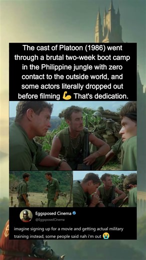 I'm always impressed by how committed the Platoon cast was to realism