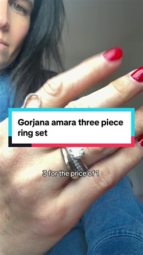 So much finger coverage!!! Get all three dainty gold plated rings in the gorjana amara set. Stack em or wear separately. They’re GORGEOUS and so sparkly!!! My new fave jewelry addition #goldjewelry #goldring #ringstack #womensjewelry #gorjana