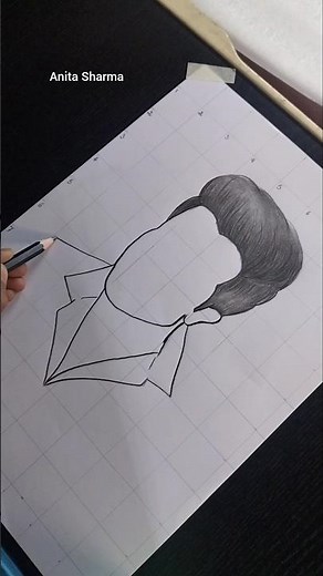 outline boy drawing #drawing #pencil #drawing