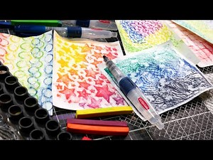 5 Ways to Make Texture rubbings with Derwent Inktense Blocks (Found Object Frugal Friday!)