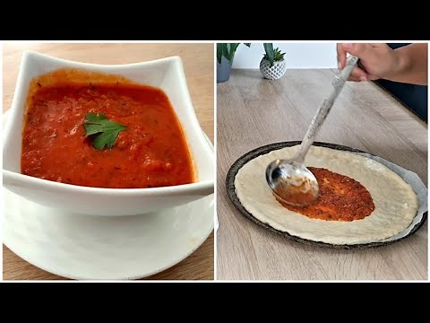 How to prepare a delicious tomato sauce for pizza🍕