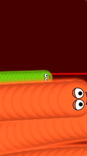 Trapping the Giant Orange Snake in Wormzilla.io | Ali Gaming | #shorts