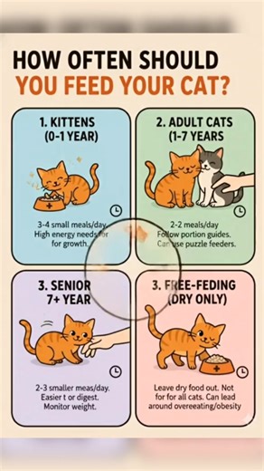How Often Should You Feed Your Cat? #CatFeeding #PetNutrition #CatCareTips | Cat Lovers Club