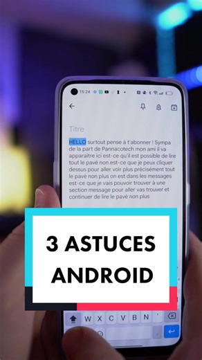 Voici trois astuces pour smartphone Android ! #tiktokastuces #android #androidtips #astuceandroid