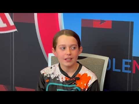 ACO Owensboro Super Major Juniors Challenger Champion Ella Haycraft with Hole Nation Host Rich Pyle