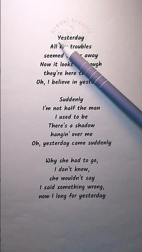 The Beatles – Yesterday: The Song That Changed Music Forever