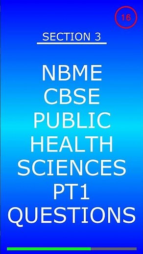 NBME CBSE Public Health Sciences Pt. 1 Questions 2026 | Practice Test + Answers | High-Yield Review