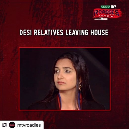 Dr Sapna Malik on Instagram: "this is so relatable @princenarula everytime  EVERY. SINGLE. TIME. Scene ke peechhe ki real story jaanne ke liye watch the all new episode of #RoadiesRevolution this Saturday, 7 PM on @mtvindia and anytime on @voot. @oppomobileindia @castrolbiking @axiom_ayurveda @manforceindia"