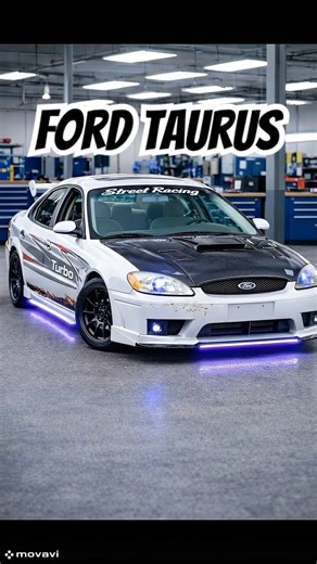 Nobody expected THIS from a Ford Taurus 😳🔥#fordtaurus #streetracing #2000s #tuning