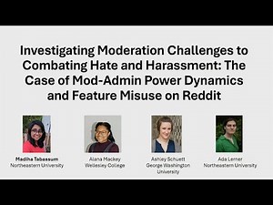 USENIX Security '24 - Investigating Moderation Challenges to Combating Hate and Harassment: The...