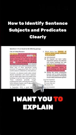 How to Identify Sentence Subjects and Predicates Clearly