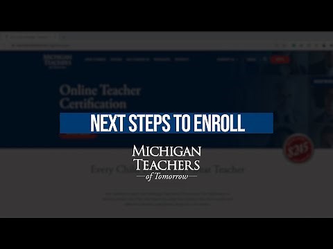 Michigan Teachers: Steps to Enroll
