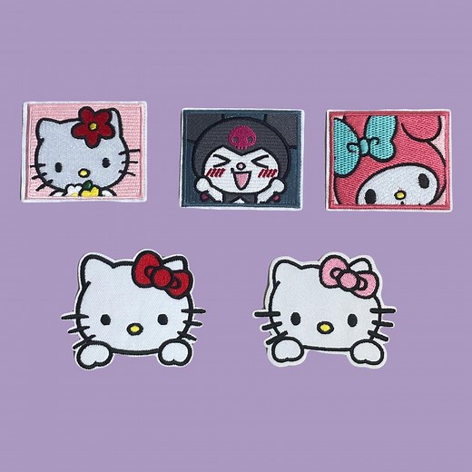 HELLO KITTY Embroidery Iron on Patch - Etsy