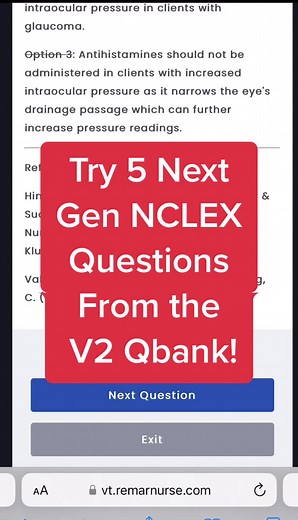 The V2 made me work with the Next Gen Questions‼️ Test yourself! #nursing #nursingstudent #nclex #nextgennclex #nclexpass #nclexquestions #nextgennclexquestions