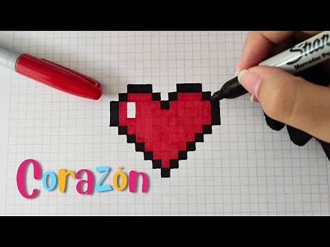 How to draw a HEART in PIXEL ART – Step-by-step tutorial