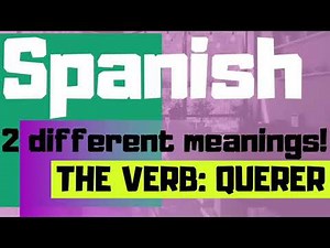 Learn how to use QUERER (quiero, quieres...) 🎇 A very IMPORTANT VERB 🎇 RULES & EXAMPLES