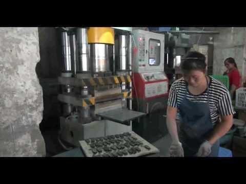 brake pad processing machine working video