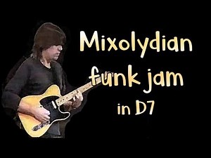 Mixolydian Jazz Funk Jam Track in D7