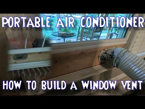 DIY Window Vent For Portable Air Conditioner - How I Did It