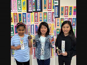 Winners of the 2023 Kids Bookmark Contest through Emma Clark Library
