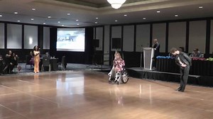 Wheelchair user overcomes fears with beautiful ballroom dancing performance