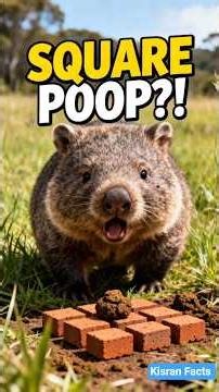 The Only Animal That Poops Squares 🤯Yes, This Animal Poops CubesNature’s Weirdest Poop Fact #wombat