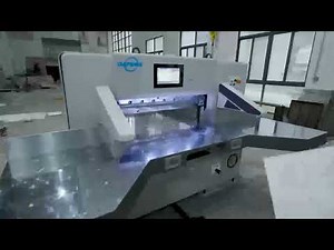 The installation of paper cutting machine from Dapeng machinery