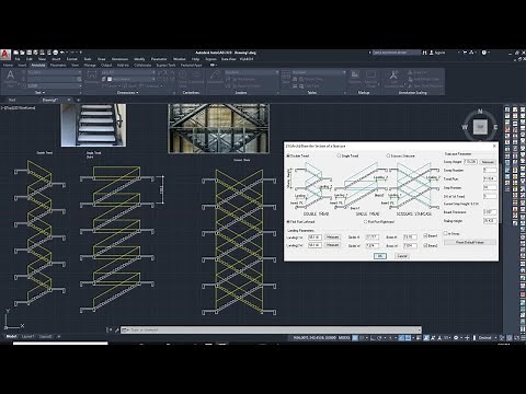 AutoCAD YQArch Plugin Section Of Staircase
