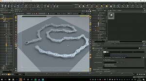 How to create a bicycle chain or tank tracks along a curve in Houdini