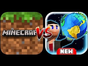 Minecraft PE VS EarthCraft 3D: Block Craft and World Exploration