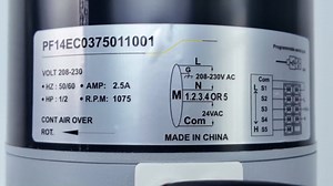 1/2 HP ECM X-13 Furnace Blower Motor 6205E, 208/230V 3.8A, 1050RPM, Multi-Speed Constant Torque, No Programming Required, Compatible with American Standard/Trane/Carrier/ICP Systems, 1-Year Warranty