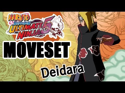 Naruto Ultimate Ninja 5 (PS2) - Deidara Moveset