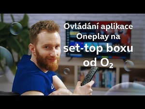 Ovládání aplikace Oneplay na set-top boxu od O2