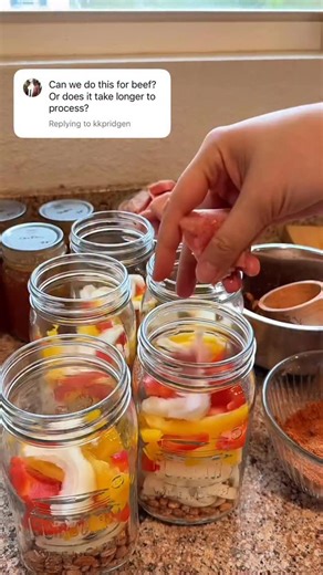 Sometimes you’ll see people reference waterbathing meat for European times and that’s only a 2 hour waterbath 😉 #canning #fajitas #easydinner | My Basic Homestead