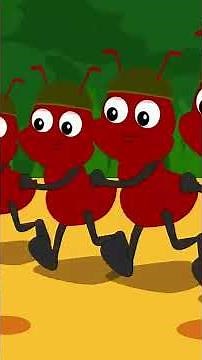 The Ants Go Marching One by One | Colorful Animation Nursery Rhymes for Kids #shorts