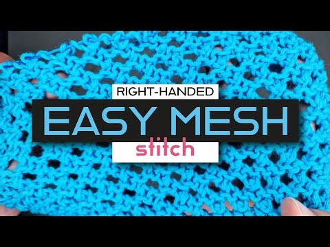 How to KNOOK the EASY MESH Stitch | Right-handed Knooking Tutorial