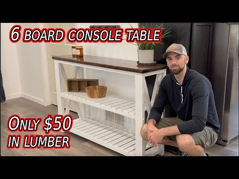 DIY Console Table Build || How to Build a Console Table || How to Woodworking