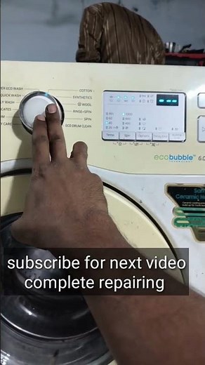 Samsung washing machine eco bubble dc error code repair
