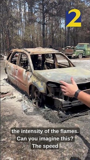 Damage left behind by Georgia wildfires