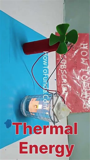thermal energy (heat) into electricity generation working model - shorts | howtofunda