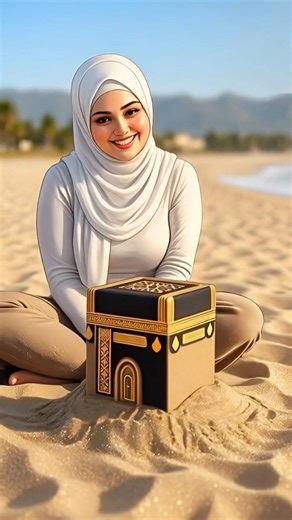 Sands Miniature Kaaba on the Beach | Beautiful Sand Art Tutorial