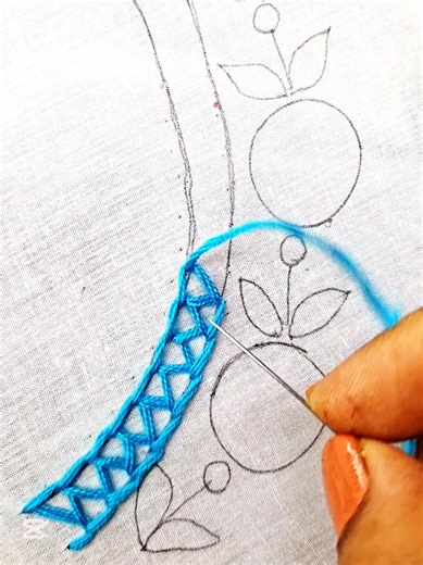 Charming Embroidery Designs for Necklines