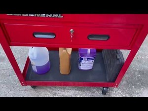 Harbor Freight U.S. GENERAL 30 in. Service Cart with Drawer Item 64058 & 70029 #mechanic #mechanics