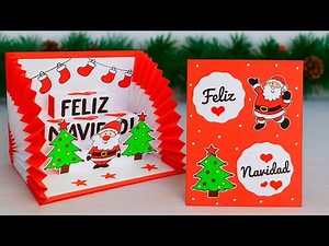 🎅⭐Tarjeta POP UP Navideña⭐🎅 Christmas Day Card Handmade Easy | Especial Navidad