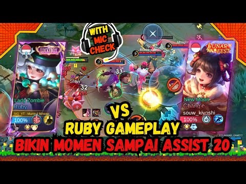 RUBY GAMEPLAY I MAKE A MOMENT FOR TEAM ASSIST 20 MOBILE LEGENDS BANG BANG