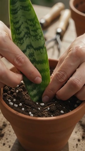 Growing Snake Plant From Leaf Cutting 🌿 | Amazing Indoor Plant Propagation | 8K Botanical Video #8k😳