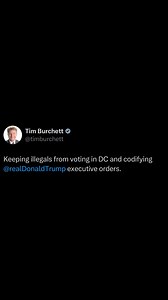 Keeping illegals from voting in DC and codifying @realdonaldtrump’s Executive Orders. | Tim Burchett
